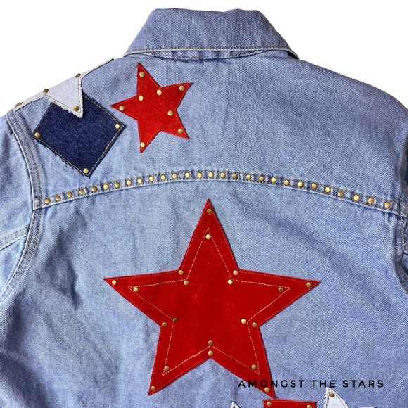 Free People x Understated Leather Lone Star Blue Denim Jacket - Picture 14 of 15